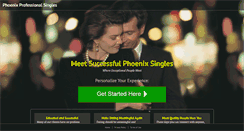 Desktop Screenshot of phoenixprofessionalsingles.com